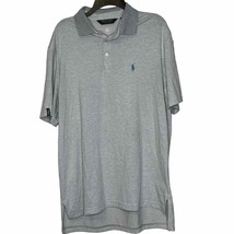 Ralph Lauren Polo Golf Henley Shirt Short Sleeve Embroidered Striped Lar... - $21.43