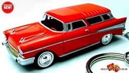  Rare Keychain Red 57/1957 Chevy Bel Air Nomad Custom Ltd Edition Great Gift - £31.46 GBP