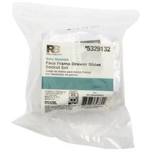 Drawer Slide Socket Set, Polypropylene, White 2-PK, RELIABILT D806SEW-W-CP - $9.89