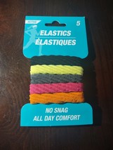 Elastics Hair Ties No Snag All Day Comfort Set Of 5 - $14.73