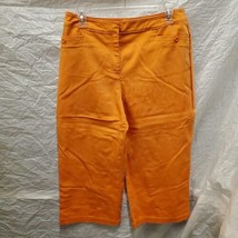 Chico&#39;s Women&#39;s Orange Capri Pants, Size 1.5 - £27.24 GBP