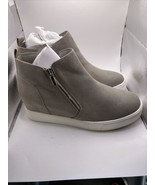 JustFab Kayden Women’s  Wedge Sneakers Shoes, Size 10 Taupe New Without Box - €18,71 EUR