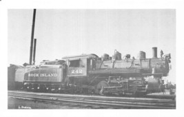 Des Moines Iowa~Rock Island Railroad Engine #246 0-6-0 Postcard - £7.18 GBP