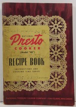 National Presto Cooker Recipe Book Model 40 - £3.80 GBP