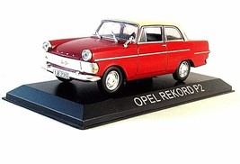 Opel Rekord P2, Rossa Altaya 1/43 Modello Di Auto Da Collezione In... - £26.01 GBP