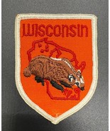 Vintage Wisconsin Souvenir Patch – Badger State Embroidered Travel Badge - $17.63 CAD