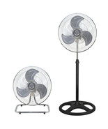 DG 18&quot; 2 in 1 Fan with 3-Speed 120° Oscillating fan - £48.07 GBP