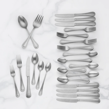 Lenox Shelby 50 Piece Flatware Set Service for 8 Stainless 18/10 Contine... - $179.30 CAD