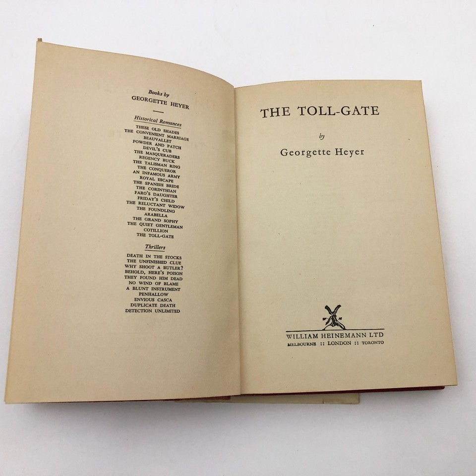 The Toll Gate Georgette Heyer 1954 First Edition HBDC Item image 7