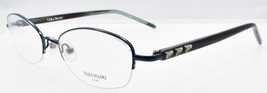 Vera Wang Bellatrix AZ Women&#39;s Eyeglasses Half-rim 51-17-135 Azure w/ Crystals - £27.96 GBP