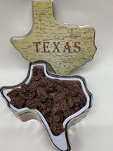 Cinnamon Roasted Pecans in a Texas Map Tin - $30.00
