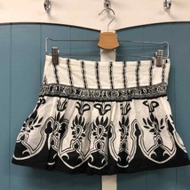 Blue Plate black and white print mini skirt juniors size S - $20.69
