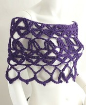 Crochet Cape Poncho, Handmade Boho ,Lace, lightweight ,Wrap ,Cover up, S... - £21.75 GBP