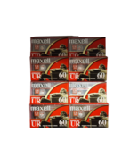 NEW Maxell Blank Tapes Audio Cassette Normal Bias UR 60 Minutes 8 Pack NOS - $17.94 CAD