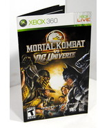Instruction Manual Only Mortal Kombat vs DC Universe 2009 XBOX 360 No Game - £5.85 GBP