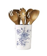 Pioneer Woman ~ DELILAH ~ Acacia Wood Tools Set with Utensil Crock - €30,70 EUR