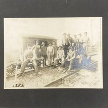 Americana Original Photograph Antique Photo Historic Railroad Crew 1800&#39;s USA - £1,195.03 GBP