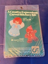 Creative Expressions Crewel Stitchery Kit Gingerbread Man 3 3/4 x 4&quot; Craft NOS - £6.72 GBP