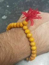 Wooden yogic beads meditation praying beads talisman sikh simarna bracelet ff11 - $12.16