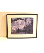 VINTAGE RAILROAD POSTERS/PRINTS - STEAM LOCOS IN STATION - FRAMED 14&quot; X 9&quot; - $18.50 CAD