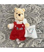 Disney Pooh My First Christmas Plush Baby Toy Bean Bag Bear Disney Store 8&quot; - £11.36 GBP