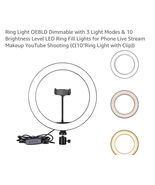 Itek LED Selfie Ring Light w/ Clamp 3 Light Modes Professional. 8in - $12.75