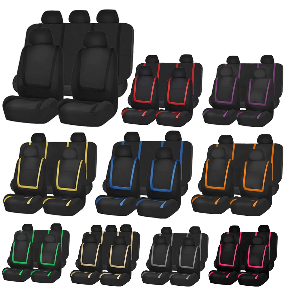 Fabric Car Seat Covers For Hyundai i30 Creta Tucson ix35 Solaris Elantra Santa - £16.25 GBP+