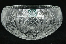 Thomas Webb Lead Crystal Bowl Crisscross Lattice Fan Pineapple Thumbprin... - £14.54 GBP