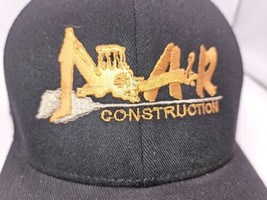 A&amp;R Construction FLEXFIT L/XL Hat fitted Baseball Cap black New old stock - £9.87 GBP