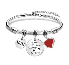 Mum charm bracelet  - Your Own Charms Can Be Added Too - £14.45 GBP