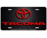 Toyota Tacoma Inspired Art Red on Mesh FLAT Aluminum Novelty License Tag... - $17.99