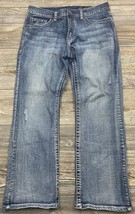 T.K. Axel Blue Jeans &quot;Weston&quot; Vintage Boot Light Distressed Flap Pocket 35/30.5&quot; - £18.98 GBP