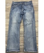 T.K. Axel Blue Jeans &quot;Weston&quot; Vintage Boot Light Distressed Flap Pocket ... - £18.76 GBP