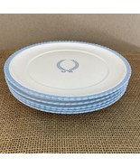 Monticello Trademark Dinnerware USA Made Blue Laurel Wreath Dinner Plate... - £53.71 GBP