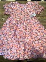 Girls&#39; Short Sleeve Open Back Organza Floral Dress - Cat &amp; Jack Purple X... - €21,49 EUR