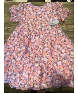 Girls&#39; Short Sleeve Open Back Organza Floral Dress - Cat &amp; Jack Purple X... - €21,33 EUR