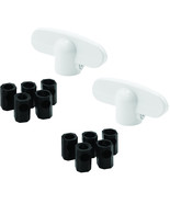 2-Pack Universal T-Crank Window Handle White H-3892 Pair w/ Hardware PLPCI - €8,49 EUR