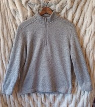 Telluride Clothing Company Fleece Pullover 1/4 Zip Grey Large  - £21.90 GBP
