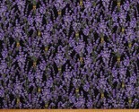 Cotton Lavender Bunch Flowers Floral Bouquets Black Fabric Print by Yard... - £10.34 GBP