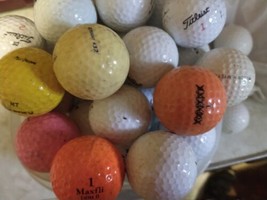 50 Golf Balls Practice/Range Balls Titleist  Pinnacle Top-Flite  etc   cleaned - £18.78 GBP
