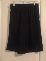 Starter Boys Black Athletic Mesh Shorts Lined Basketball Gym Size XL - $31.36