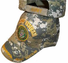 United States Army Veteran CAMO Embroidered Baseball HAT USA Vet Seal Cap A133 - £9.94 GBP