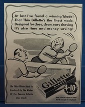 Vintage Magazine Print Ad Design Advertising Gillette Shaver Blades-
show ori... - £23.22 GBP