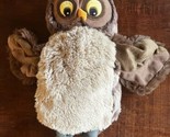IKEA Vandring Uggla Owl Hand Puppet Brown Plush Soft Stuffed Animal 10&quot; ... - £7.77 GBP