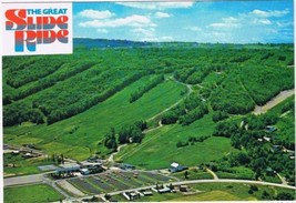 Postcard The Great Slide Ride Blue Mountain Collingwood Ontario - £2.30 GBP