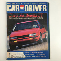 VTG Car and Driver Magazine February 1987 Chevrolet Beretta GT Import Bashing - $12.07