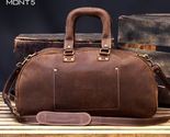 Le dark brown leather weekender bag 1 front 1 thumb155 crop