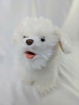 Hasbro FurReal Friends White Dog Plush 8 Inch Get Up Go Moves Sounds Stu... - £10.15 GBP