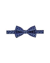 allbrand365 designer Mens Mini Floral Silk Pre Tied Bowtie Color Navy Si... - £46.39 GBP