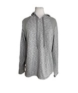 Danskin Now Womens Hoodie Size Large 12-14 Gray Pullover Hooded Sweatshi... - £9.28 GBP